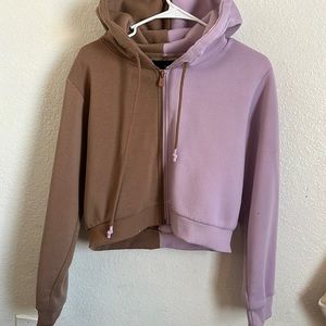 Women’s L half n half cropped jacket